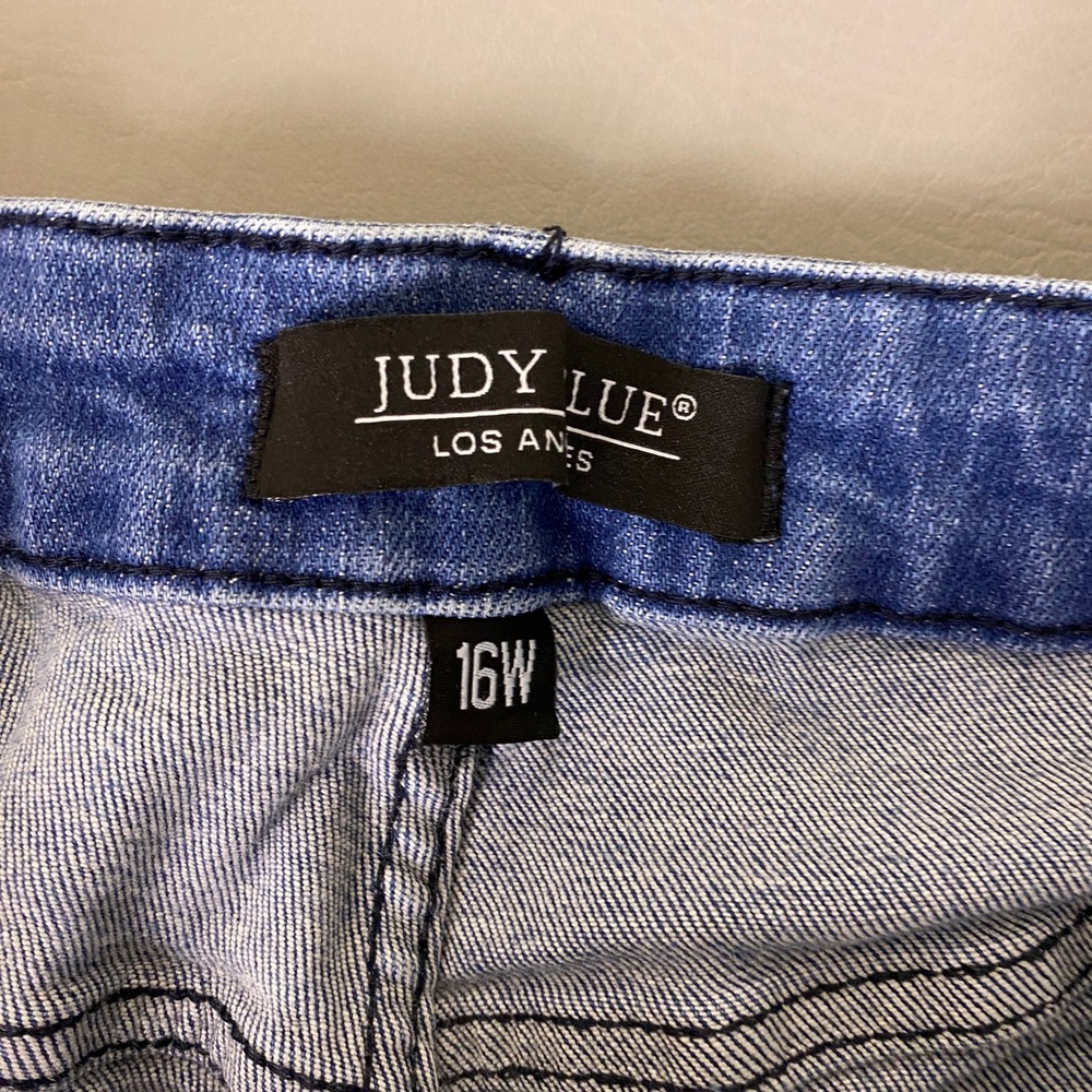 Judy Blue Jeans Women's Plus Size 16W Womens High Rise Skinny Medium Wash Blue * - Picture 2 of 15